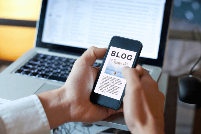 Blog mit Blogartikeln für Online-Präsenz